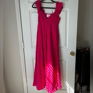 Victoria Dunn Fuchsia Long Island Maxi Dress